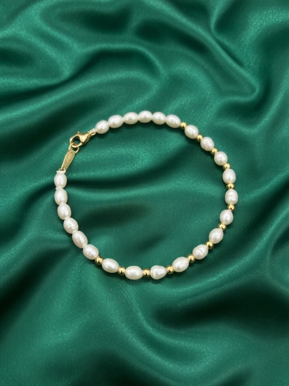18K Japan Gold Freshwater Pearl Bracelet | 6.5”–7” Fit